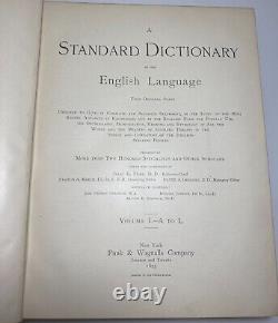 Antique 1895 Standard Dictionary of the English Language Books Set 2 Vols Rare