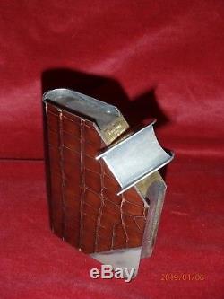 Antique 1900-1920's Alfred Dunhill book flask. Rare item