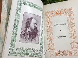 Antique 1905 Leather Bound Alfred Tennyson In Memoriam Book Of Poems In Box Rare