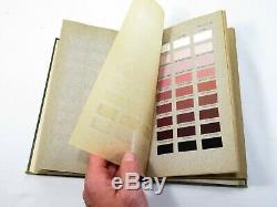 Antique 1912 RIDGWAY COLOR STANDARDS and NOMENCLATURE BOOK With COLOR PLATES Rare