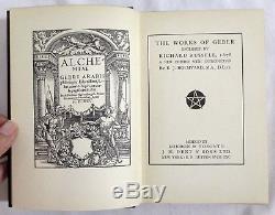 Antique 1928 THE WORKS OF GEBER Occult ALCHEMY Medicine MAGIC Chemistry RARE