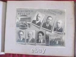 Antique 1935 Rare Photo Album Book Agriculture In Russia