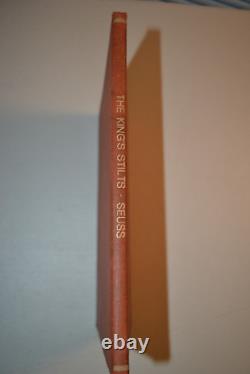 Antique 1939 The King's Stilts by Dr. Seuss 1st Edition Red Cover Book (Rare)