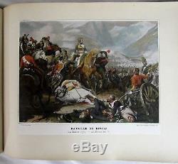 Antique ALBUM MILITAIRE Napoleonic Wars 156 COLOR PLATES French Revolution RARE
