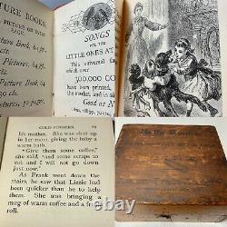 Antique American Tract Society Book Set of 5 in Box Mini RARE SUPERB CONDITION