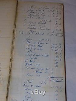 Antique Arbroath Culloden Farm Records 1896 Farm Books / Purchases etc RARE