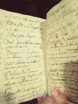 Antique Book Rare 250 year old LEDGER, commerce manuscript from 1769