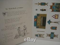 Antique Book of Model Furniture McLoughlin Bros 1904 Mint/Uncut Rare Paper Doll