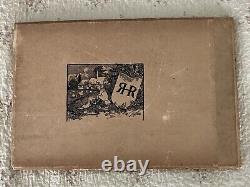 Antique Charles J Taylor England Book 1899 Rare 70 Sketches Large 17.5x11.5