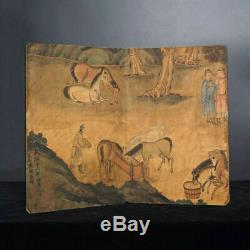 Antique Chinese Photo Books Horse Portraits Painting Artwork Rare Books Decro