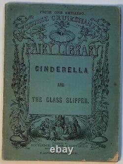 Antique Cinderella and The Little Glass Slipper George Cruikshank 1868 Softcover