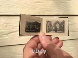 Antique Collectible Miniature Book Scotland 16 Collotype views of Edinburgh Rare