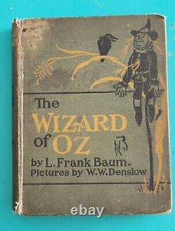 Antique Collection of 5 L. Frank Baum Wizard of Oz books 1903 1916