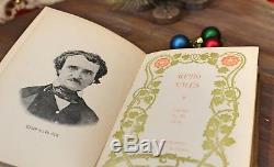Antique Edgar Allan Poe Weird Tales Henry Altemus Philadelphia 1895 Floral Rare