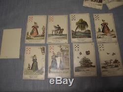 Antique Fortune Telling Playing Cards B. P GRIMAUD. The Book of Fate. Rare
