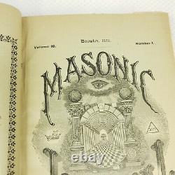 Antique Free Mason Masonic Journal Book 1896 Rare Fraternal Organization Maine