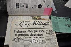 Antique German WW2 collection very RARE art magazine vintage collectors set lot
