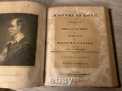 Antique History Book of Greece & Rome Gillies & Goldsmith 1831 Rare