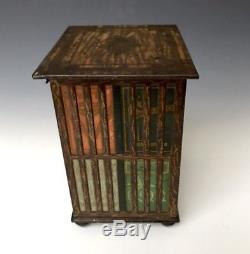 Antique Huntley & Palmers Bookstand Figural Books Biscuit Tin, c1905, Rare, NR