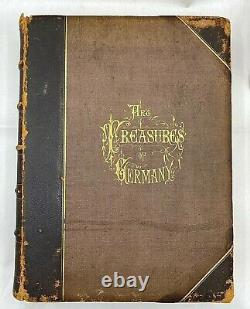 Antique Illustrated Book'Art Treasures Of Germany', 1870s, Rare
