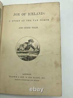 Antique Jon Of Iceland Book Rare Dated 1884