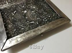 Antique Judaica Germany sterling silver 18TH book cover rare! 495 gram (m2136)