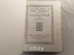 Antique Limited Edition Book Collected Works Of John Wilmot By Hayward Nonesuch