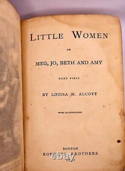 Antique Little Women Book by L. M. Alcott First Edition 1871 RARE