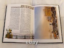 Antique-Look St. Petersburg History Book With Embossed Metal Cover