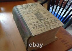 Antique MASSIVE Book 1,619 pages Woods' Baltimore City Directory RARE 1885 Ed
