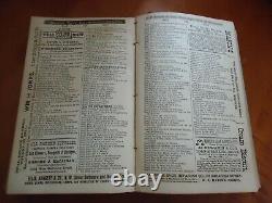 Antique MASSIVE Book 1,619 pages Woods' Baltimore City Directory RARE 1885 Ed