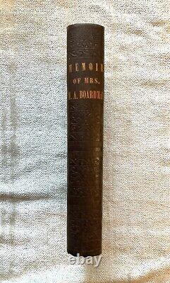 Antique, Memoir Of Mrs. Mary Anna Boardman, 1849, Early American Genealogy, Rare