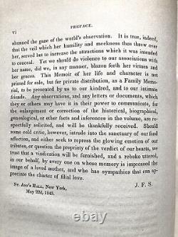 Antique, Memoir Of Mrs. Mary Anna Boardman, 1849, Early American Genealogy, Rare