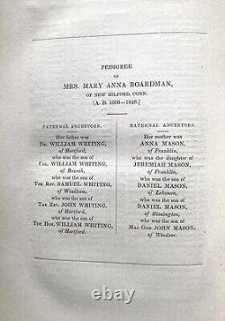 Antique, Memoir Of Mrs. Mary Anna Boardman, 1849, Early American Genealogy, Rare