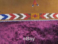 Antique Native American Beaded Book Cover (journal, diary sketching) Very Rare