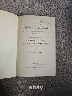 Antique Nibelung's Ring By Alfred Forman Book 1877 Rare