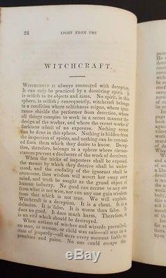Antique Occult Book / Light From The Spirit World / Medium Witchcraft 1852 Rare