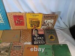 Antique Old Vintage Children's books lot of 18 Rare Titles Various Conditions