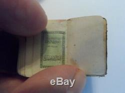 Antique Ottoman Very Rare Old Lithography Miniature Koran Quran Islamic Bb
