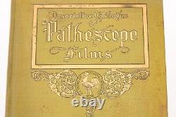Antique Pathe Descriptive Catalog of Pathescope Films 1918 Original Book RARE