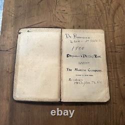 Antique Physician Ledger Record Bill Books Obstetrics Memoranda Rare 1900 & 1920