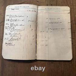 Antique Physician Ledger Record Bill Books Obstetrics Memoranda Rare 1900 & 1920