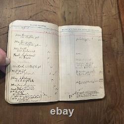 Antique Physician Ledger Record Bill Books Obstetrics Memoranda Rare 1900 & 1920