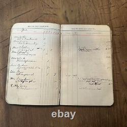 Antique Physician Ledger Record Bill Books Obstetrics Memoranda Rare 1900 & 1920