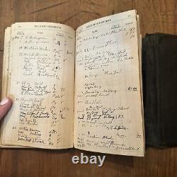 Antique Physician Ledger Record Bill Books Obstetrics Memoranda Rare 1900 & 1920