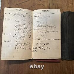 Antique Physician Ledger Record Bill Books Obstetrics Memoranda Rare 1900 & 1920