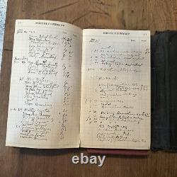 Antique Physician Ledger Record Bill Books Obstetrics Memoranda Rare 1900 & 1920