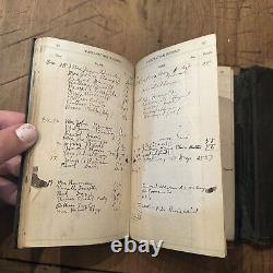 Antique Physician Ledger Record Bill Books Obstetrics Memoranda Rare 1900 & 1920