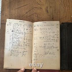 Antique Physician Ledger Record Bill Books Obstetrics Memoranda Rare 1900 & 1920