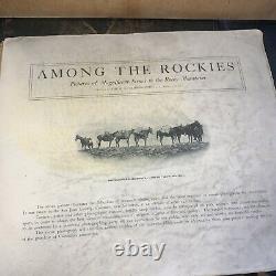 Antique -Picture Book- Among The Rockies? Black And & White Photos? Rare